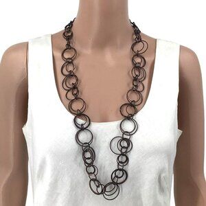 Daisy Fuentes Necklace Adjustable Length Chunky Long Length